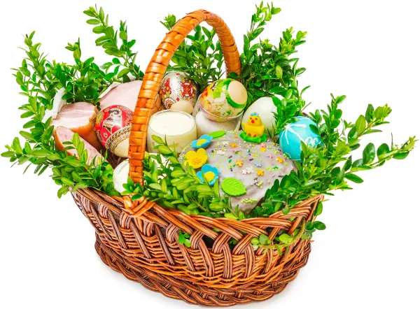 Basket of Easter Food
